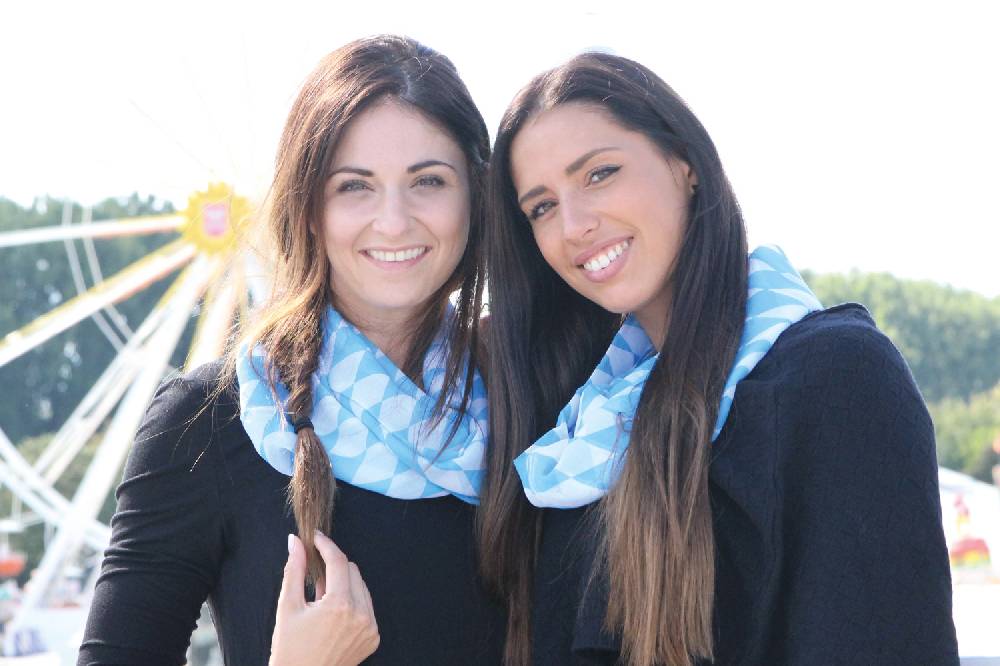 Stylebreaker Loop mit blau weißem Rauten Muster Verkauf