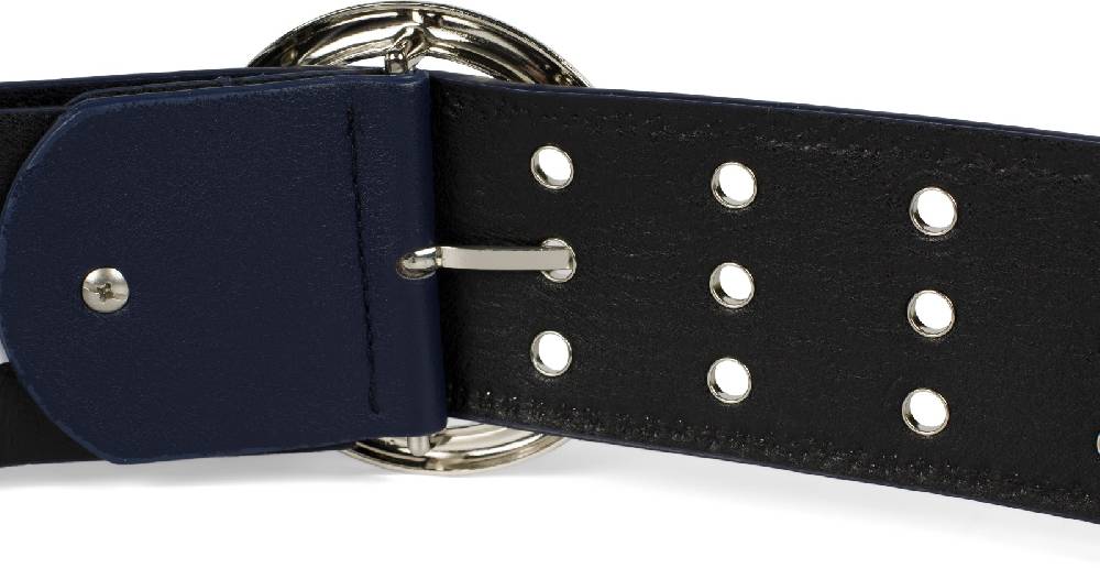 Stylebreaker Breiter Taillengürtel mit Lochnieten im Angebot