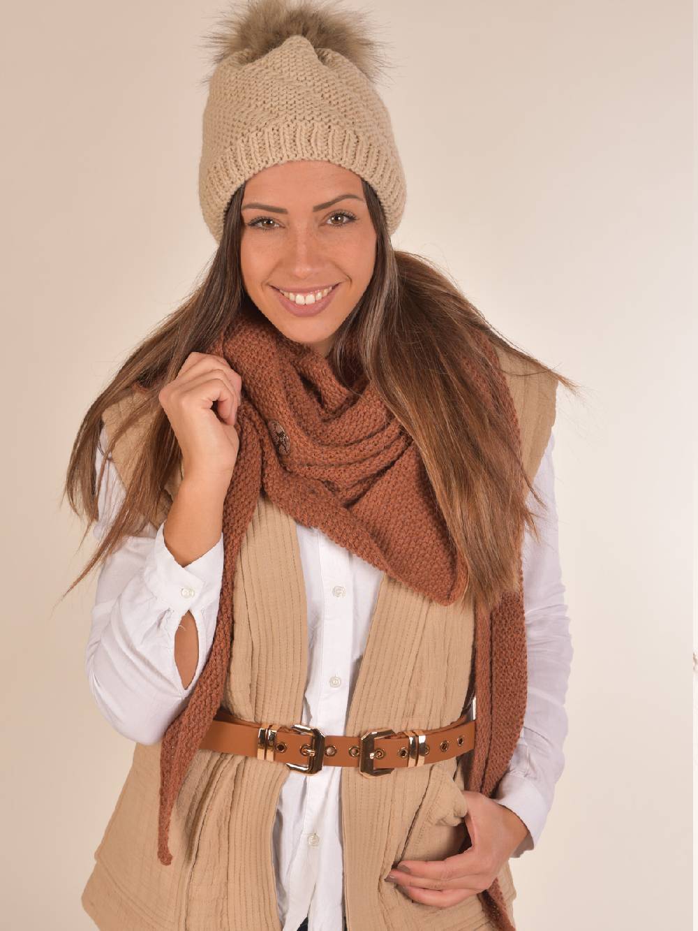 Stylebreaker Doppel Schnallen Gürtel mit goldenen Metall Details Schlussverkauf