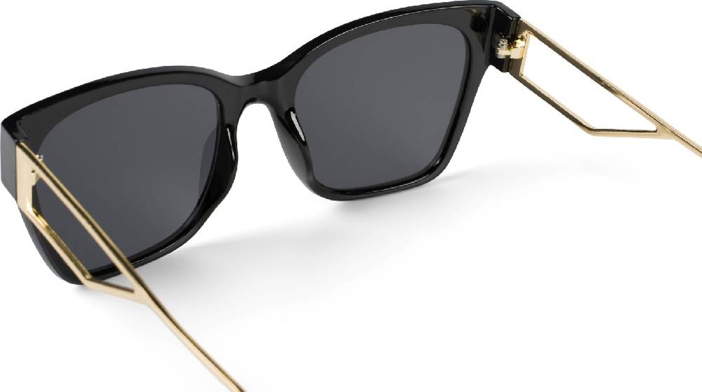 Stylebreaker Oversize Sonnenbrille mit breiten Metall Bügeln Fabrikverkauf