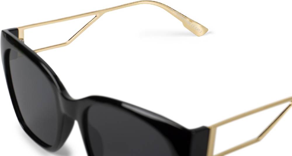 Stylebreaker Oversize Sonnenbrille mit breiten Metall Bügeln Fabrikverkauf