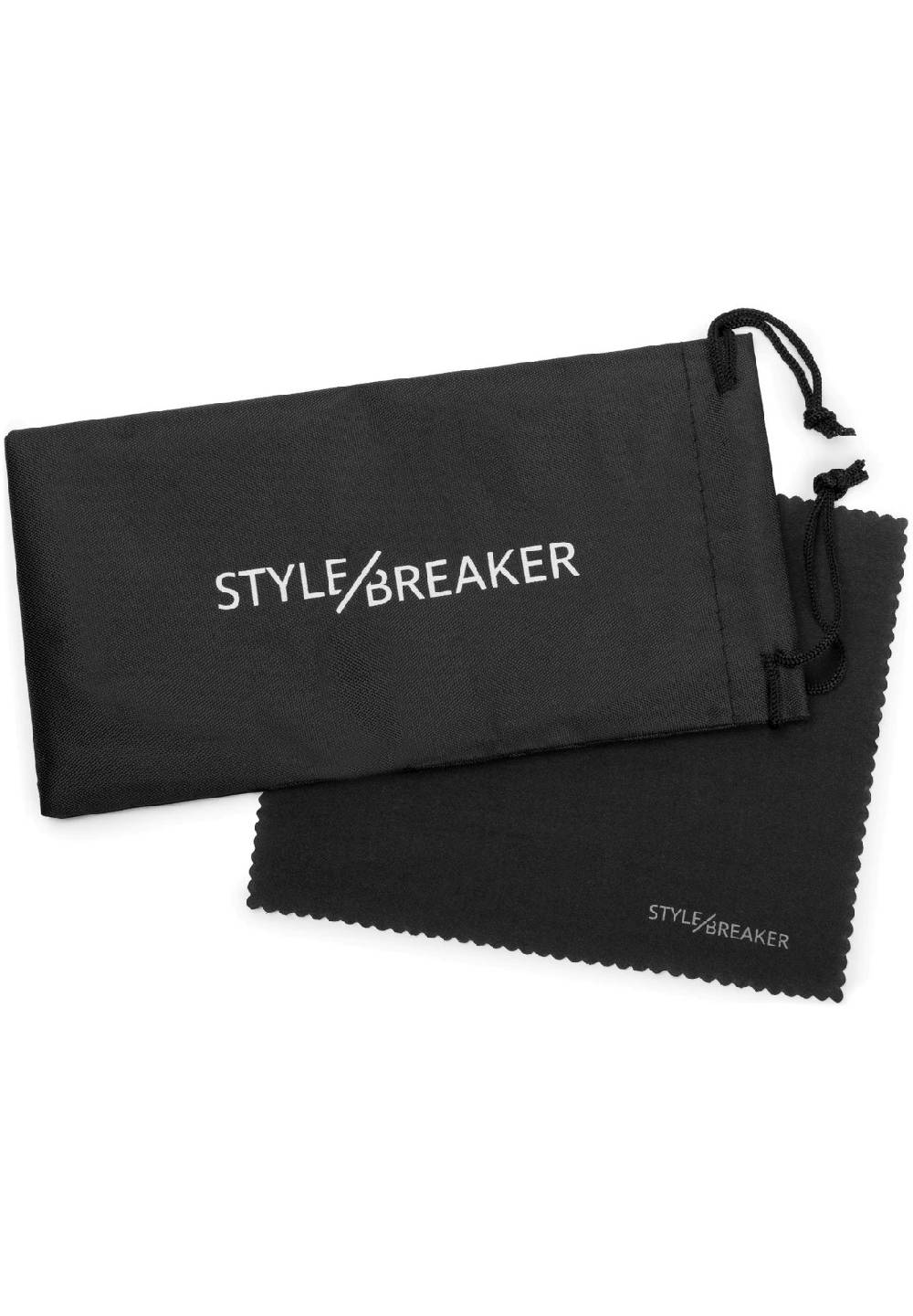 Stylebreaker Rahmenlose Rechteckige Sonnenbrille mit Diamant Schliff Sonderangebot