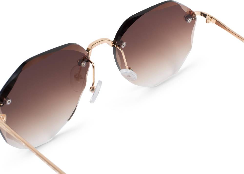Stylebreaker Rahmenlose Piloten Sonnenbrille mit Diamant Schliff Günstig kaufen