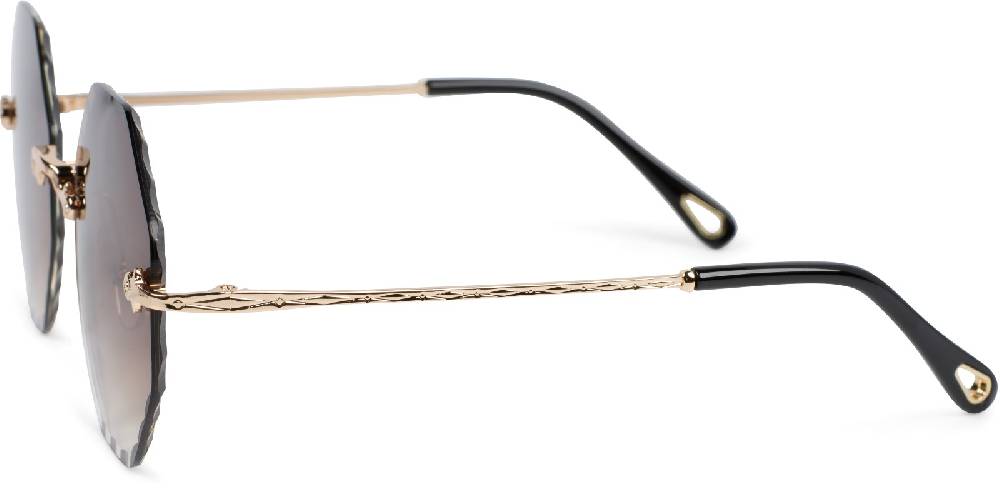 Stylebreaker Rahmenlose Runde Sonnenbrille mit Diamant Schliff Großer Ausverkauf