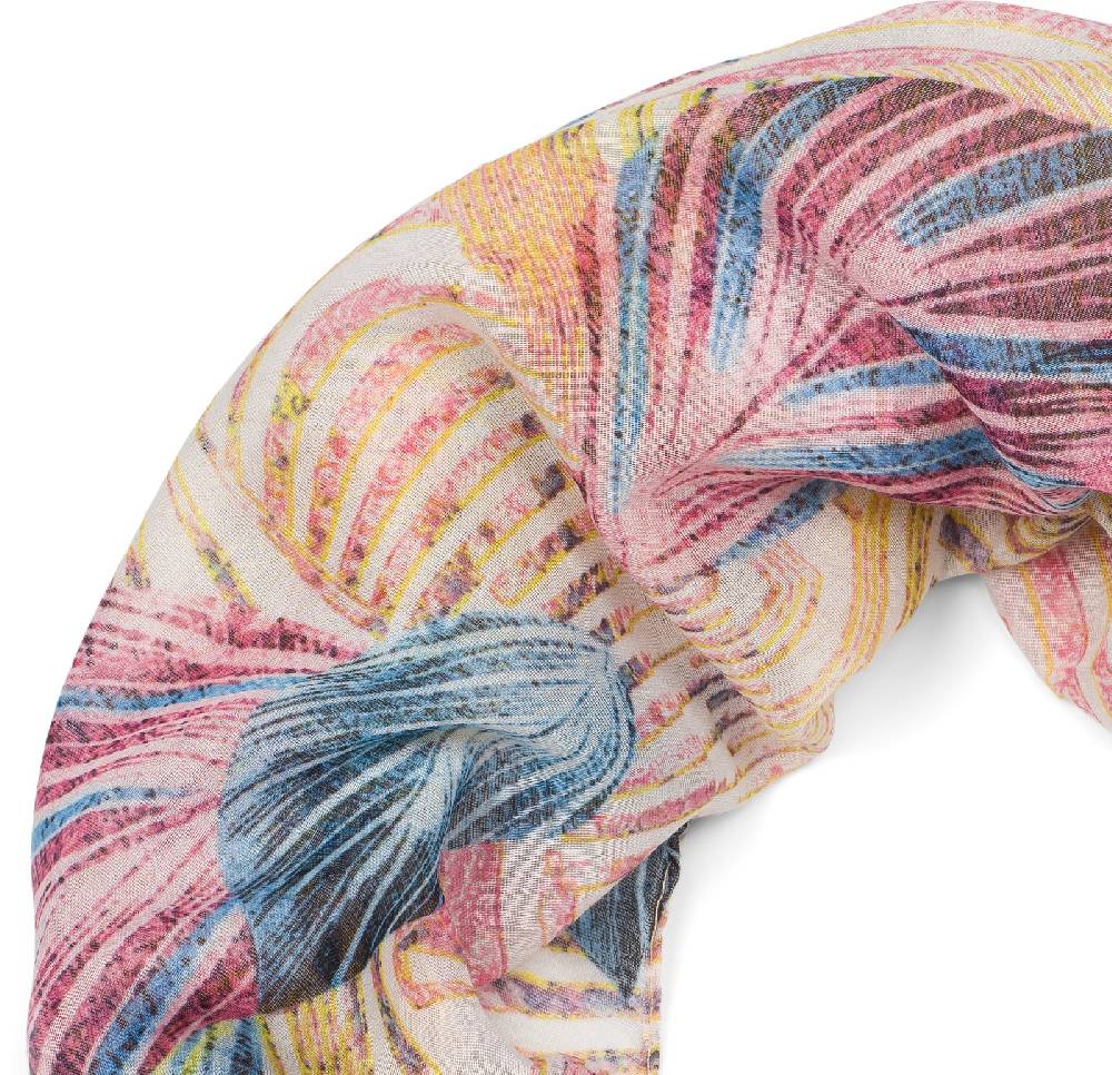 Stylebreaker Loop Schal buntem Blätter Muster Begrenztes Angebot