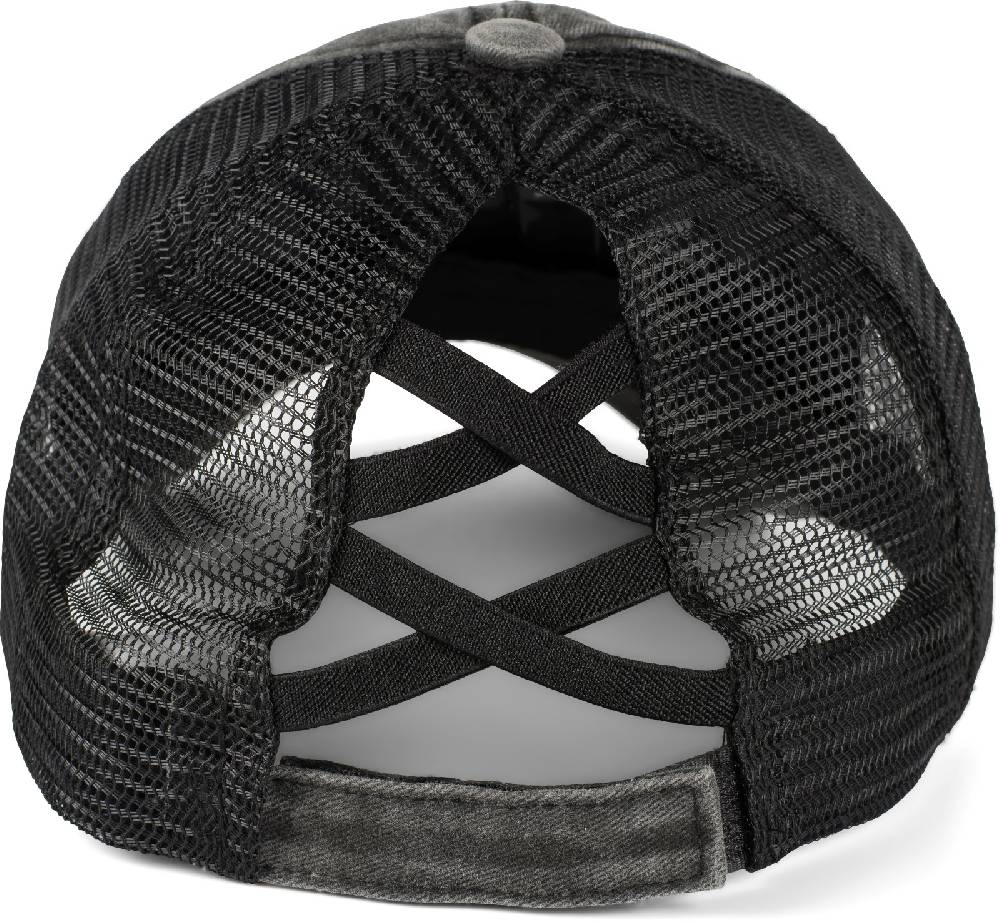 Stylebreaker Ponytail Baseball Cap Used Look mit Mesh Einsatz Cyber Monday