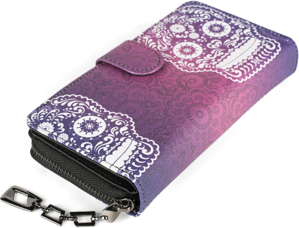 Stylebreaker Große Geldbörse Sugar Skull Totenkopf Lagerräumung