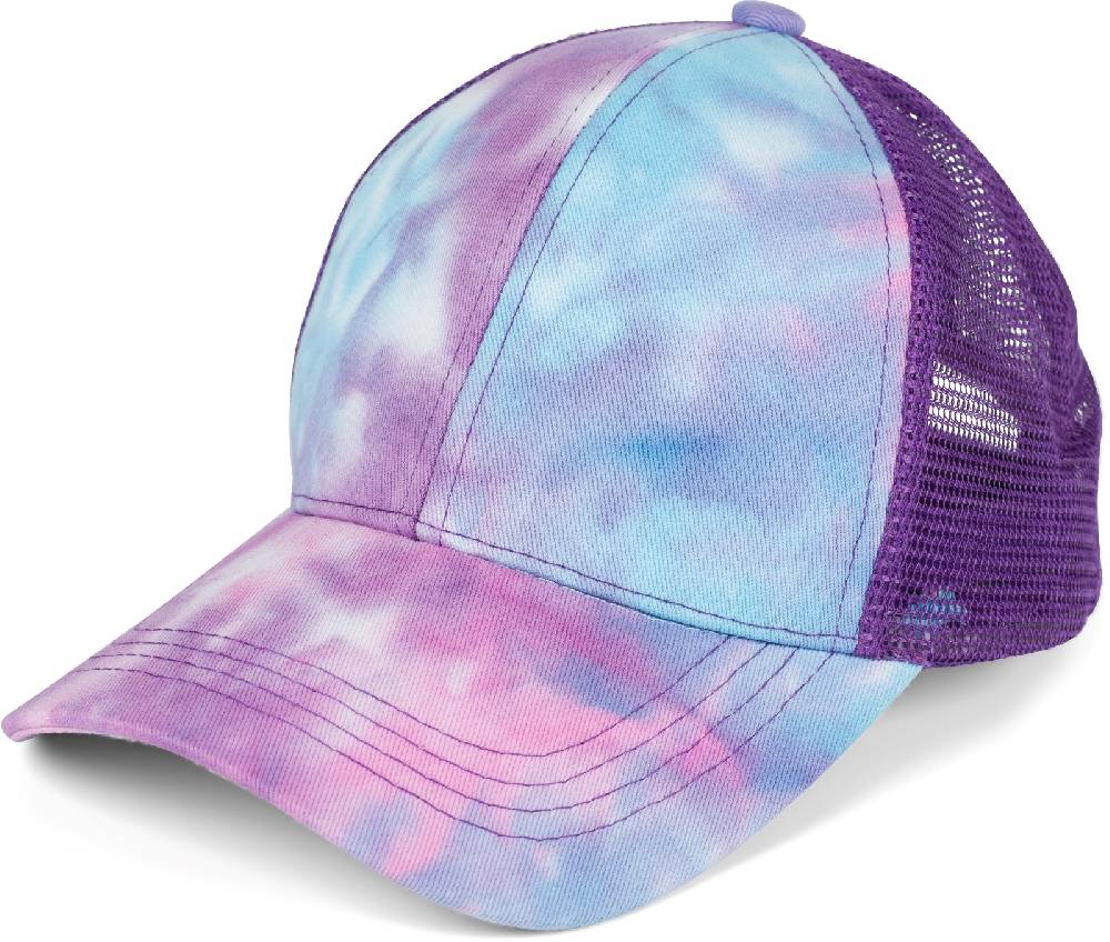 Stylebreaker Ponytail Baseball Cap Batik mit Mesh Einsatz Kauf eins, bekomm eins gratis