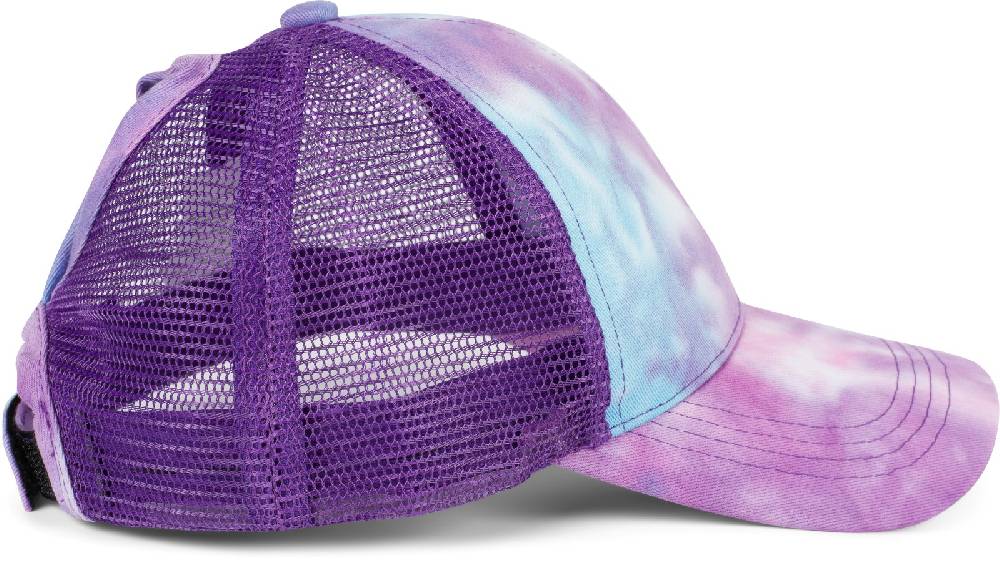 Stylebreaker Ponytail Baseball Cap Batik mit Mesh Einsatz Kauf eins, bekomm eins gratis