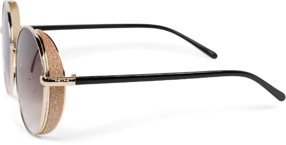Stylebreaker Runde Sonnenbrille mit Glitzer Side Shield Sonderangebote