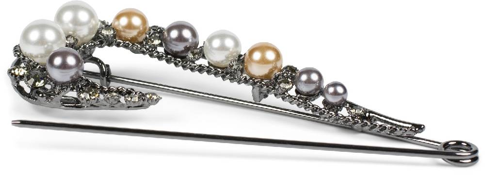 Stylebreaker Große Schmucknadel mit Strass und Perlen Bis zu 65% Rabatt