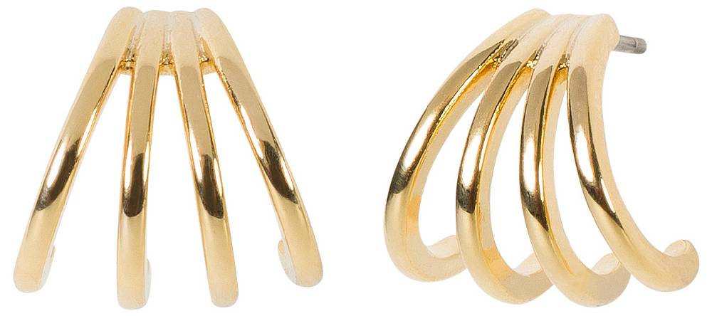 Stylebreaker Halbrunde Hoops in 4-teiliger Optik Begrenzt auf 3 Tage