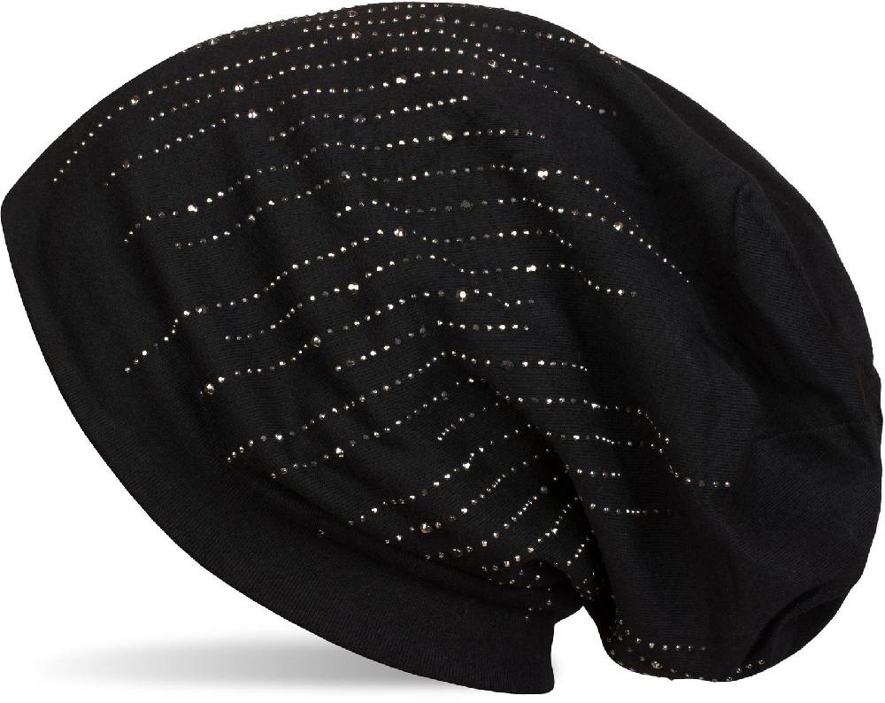 Stylebreaker Beanie mit Strass Streifen im Angebot