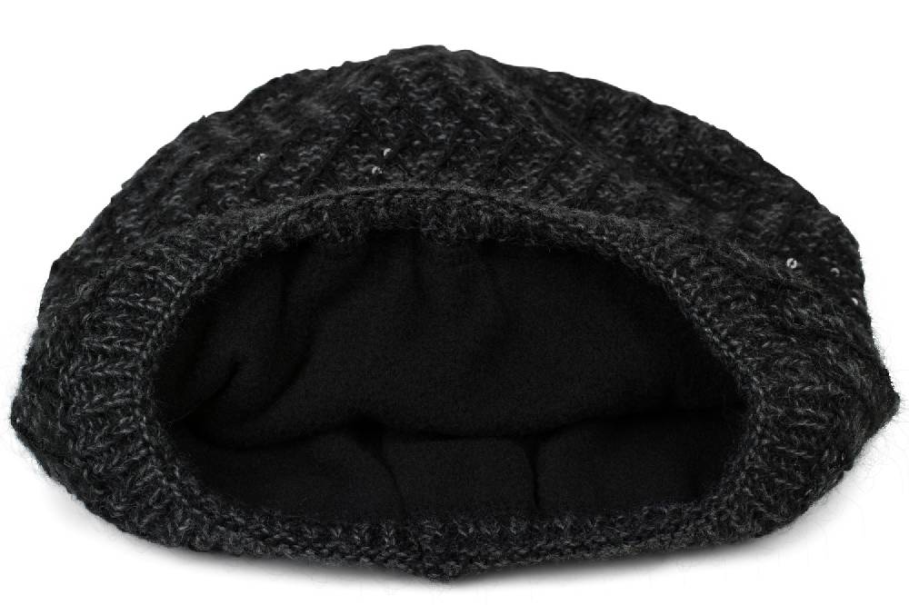 Stylebreaker Strick Beanie Mütze mit Pailletten Günstiger Verkauf