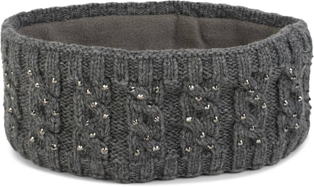 Stylebreaker Stirnband mit Zopfmuster & Strass