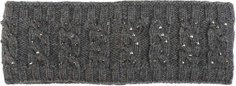 Stylebreaker Stirnband mit Zopfmuster & Strass Sonderangebot