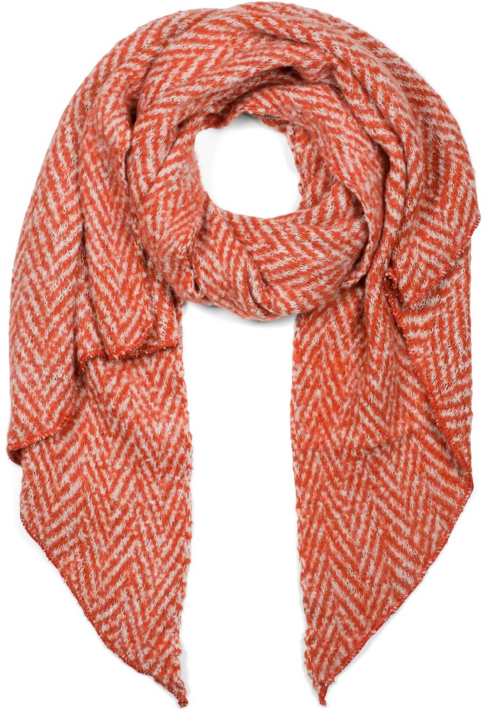 Stylebreaker Asymmetrischer Zacken Muster Web Schal Rabatt
