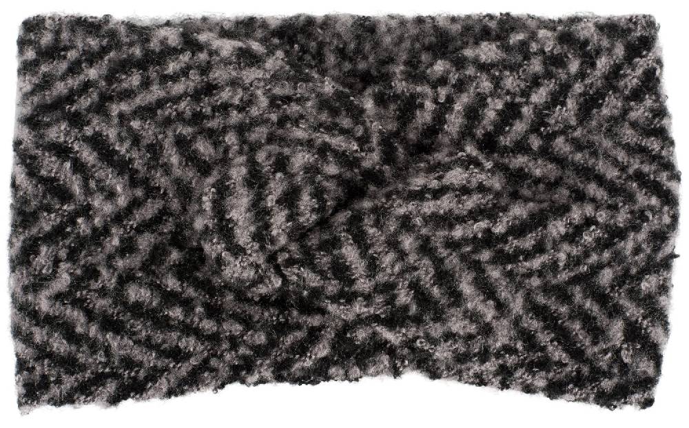 Stylebreaker Web Stirnband mit Zacken Muster und Twist Knoten