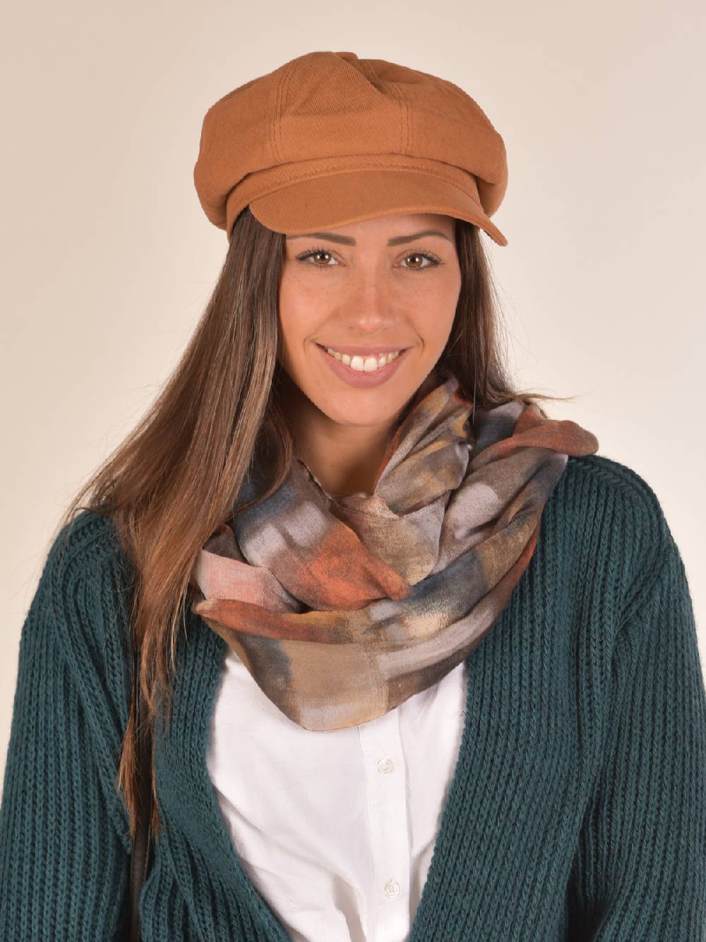 Stylebreaker Loop Schal mit buntem Pinselstrich Muster Flash Sale