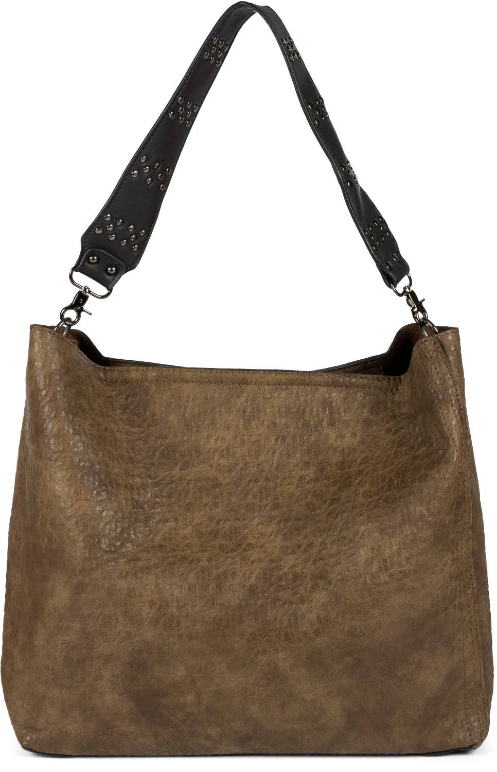 Stylebreaker 2 in 1 Schultertasche mit Nietengurt und Innentasche Neueste Mode