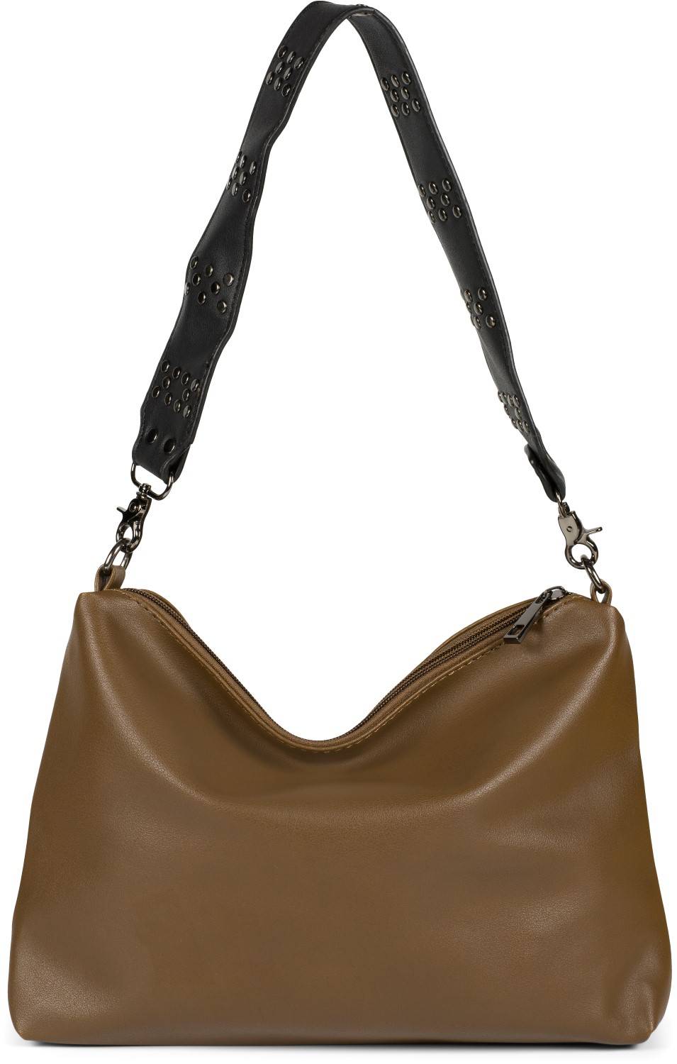 Stylebreaker 2 in 1 Schultertasche mit Nietengurt und Innentasche Neueste Mode