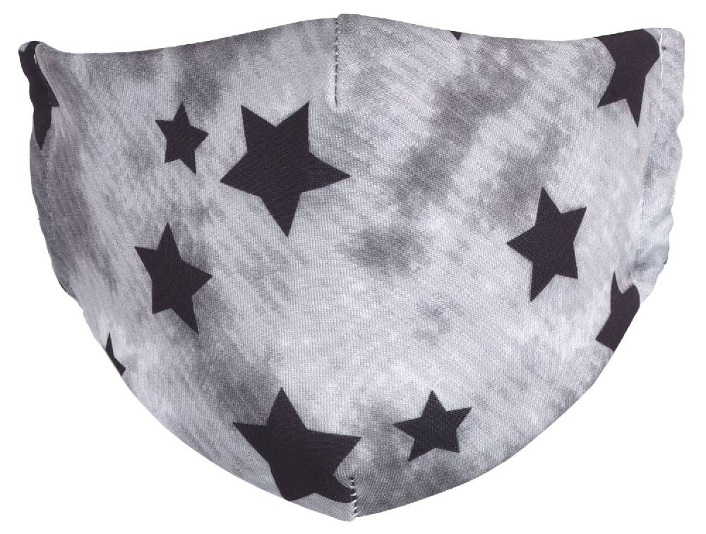 Stylebreaker Stoffmaske mit Vintage Sterne Muster Super Sparpreis