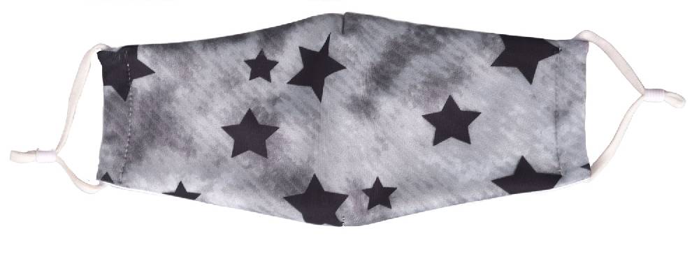 Stylebreaker Stoffmaske mit Vintage Sterne Muster Super Sparpreis