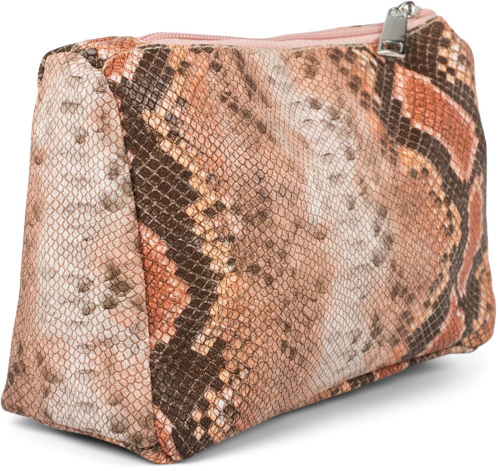 Stylebreaker Kosmetiktasche in bunter Schlangenleder Optik Begrenzt auf 3 Tage