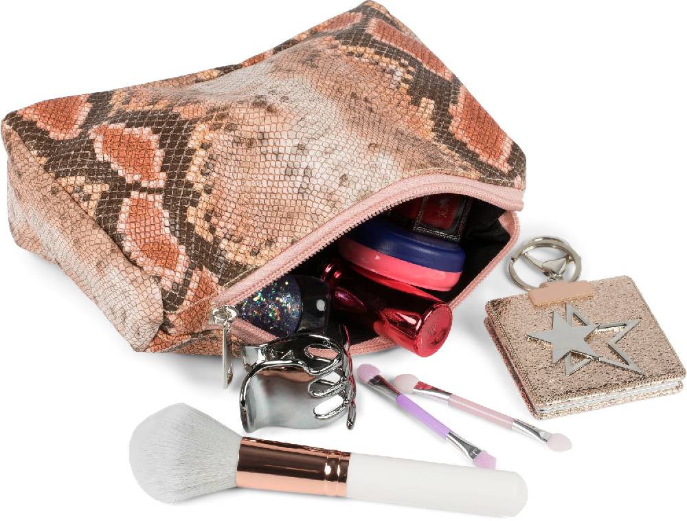 Stylebreaker Kosmetiktasche in bunter Schlangenleder Optik Begrenzt auf 3 Tage