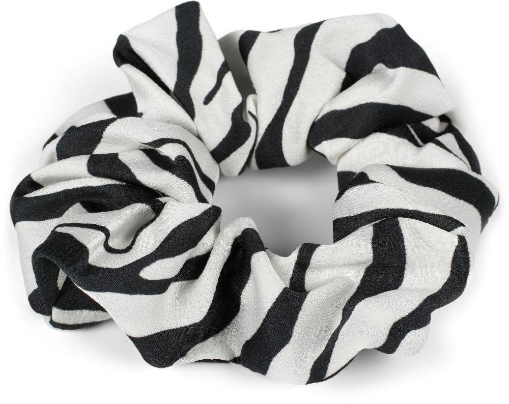 Stylebreaker Scrunchie Haargummi Zebra Muster 2025