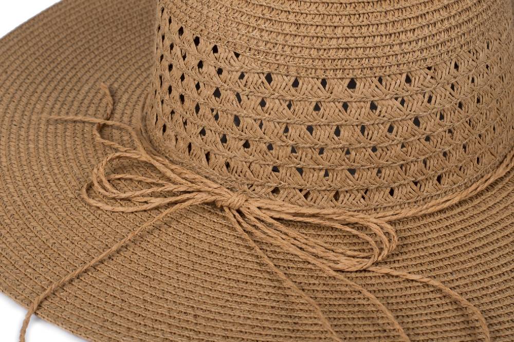Stylebreaker Großer Sonnenhut mit Hutband und Schleife Strohhut Limitierter Zeitrabatt