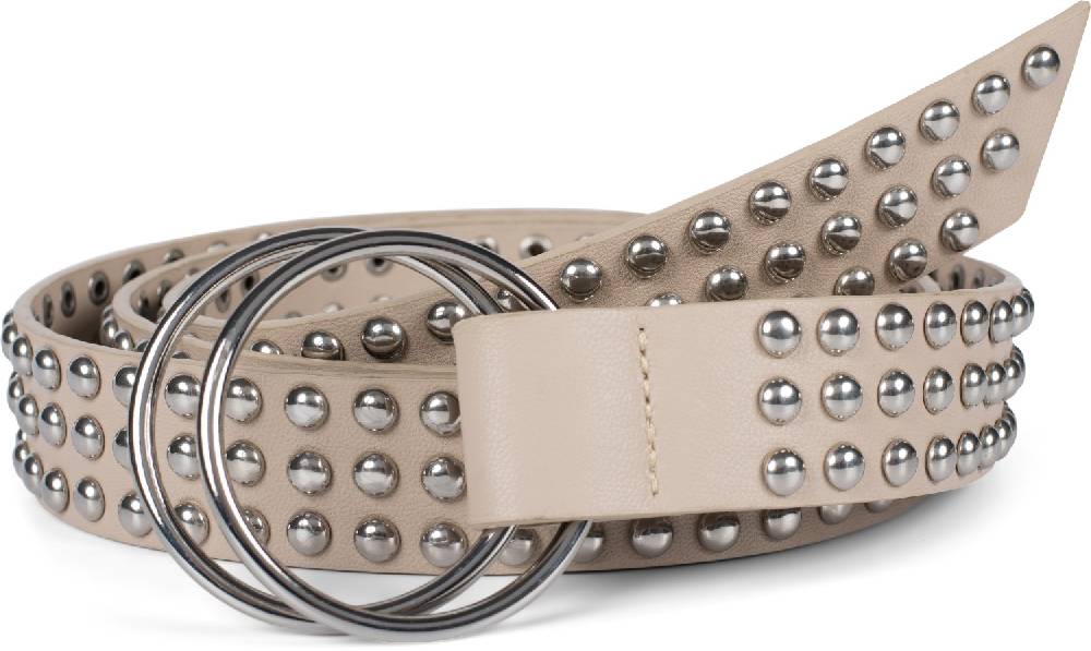 Stylebreaker Taillengürtel mit Kugelnieten und Ringschnalle Fabrik Onlineshop