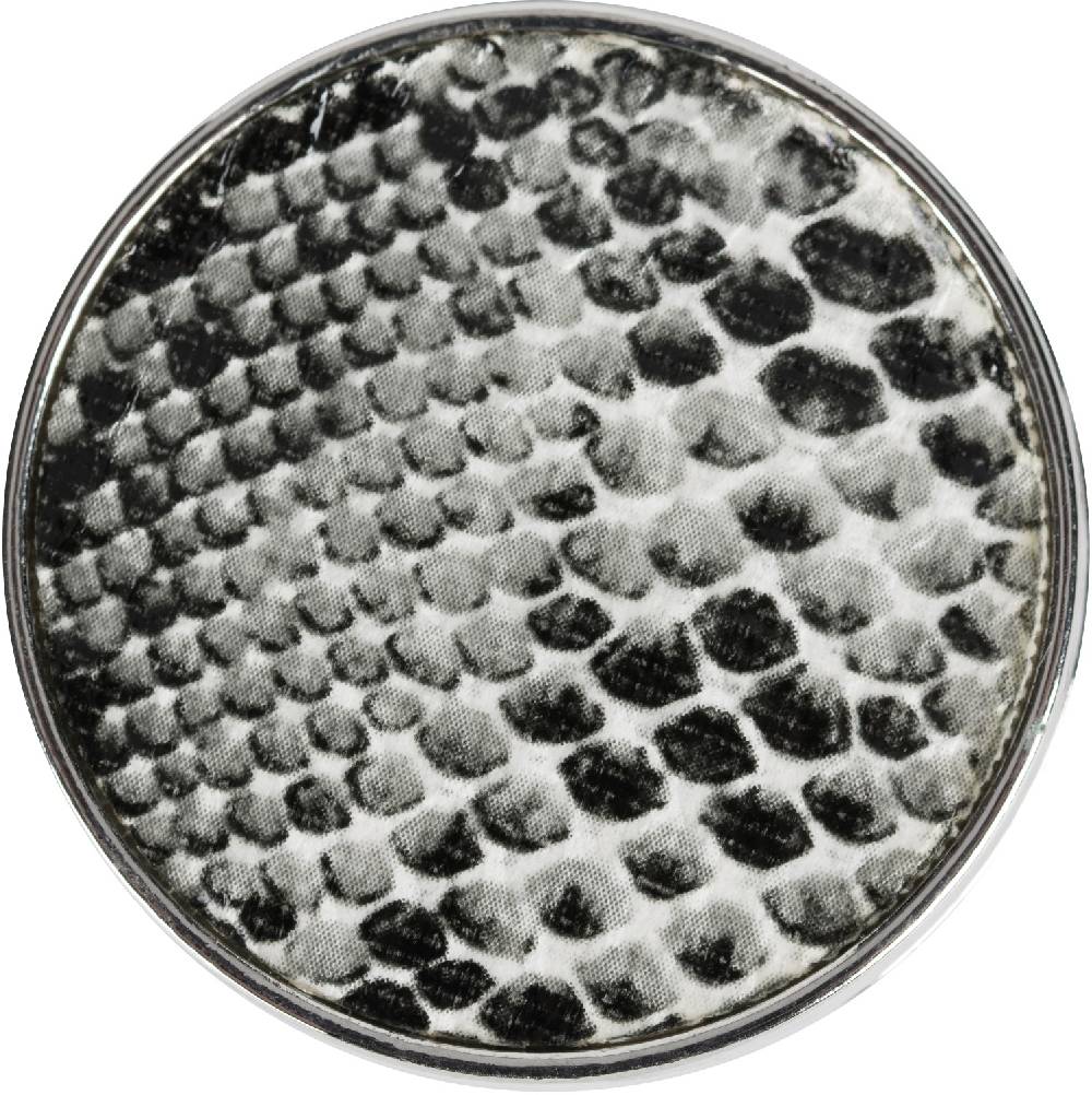 Stylebreaker Runde Magnet Brosche mit Schlangen Muster Online Shopping