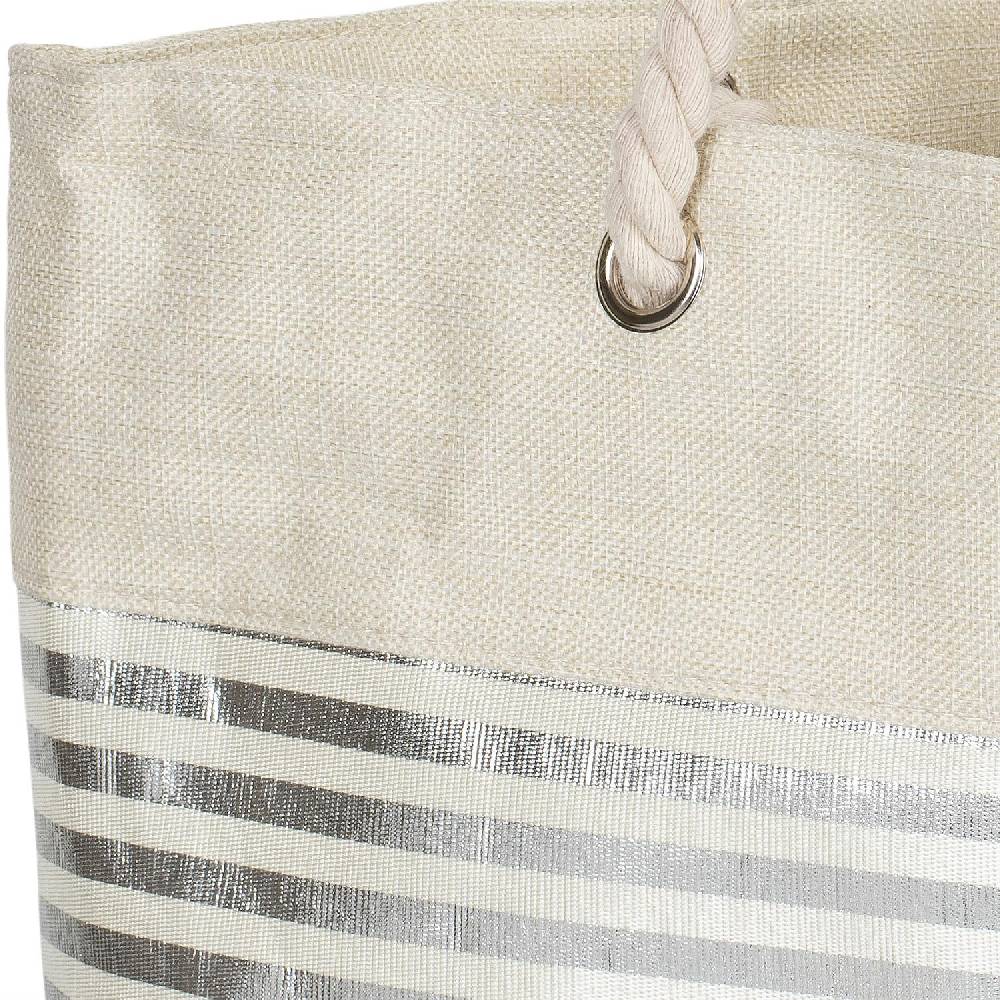 Stylebreaker Strandtasche mit metallic Streifen Weihnachtsangebot