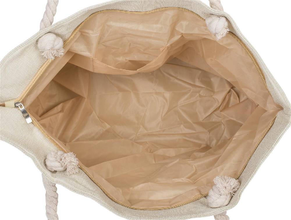 Stylebreaker Strandtasche mit metallic Streifen Weihnachtsangebot