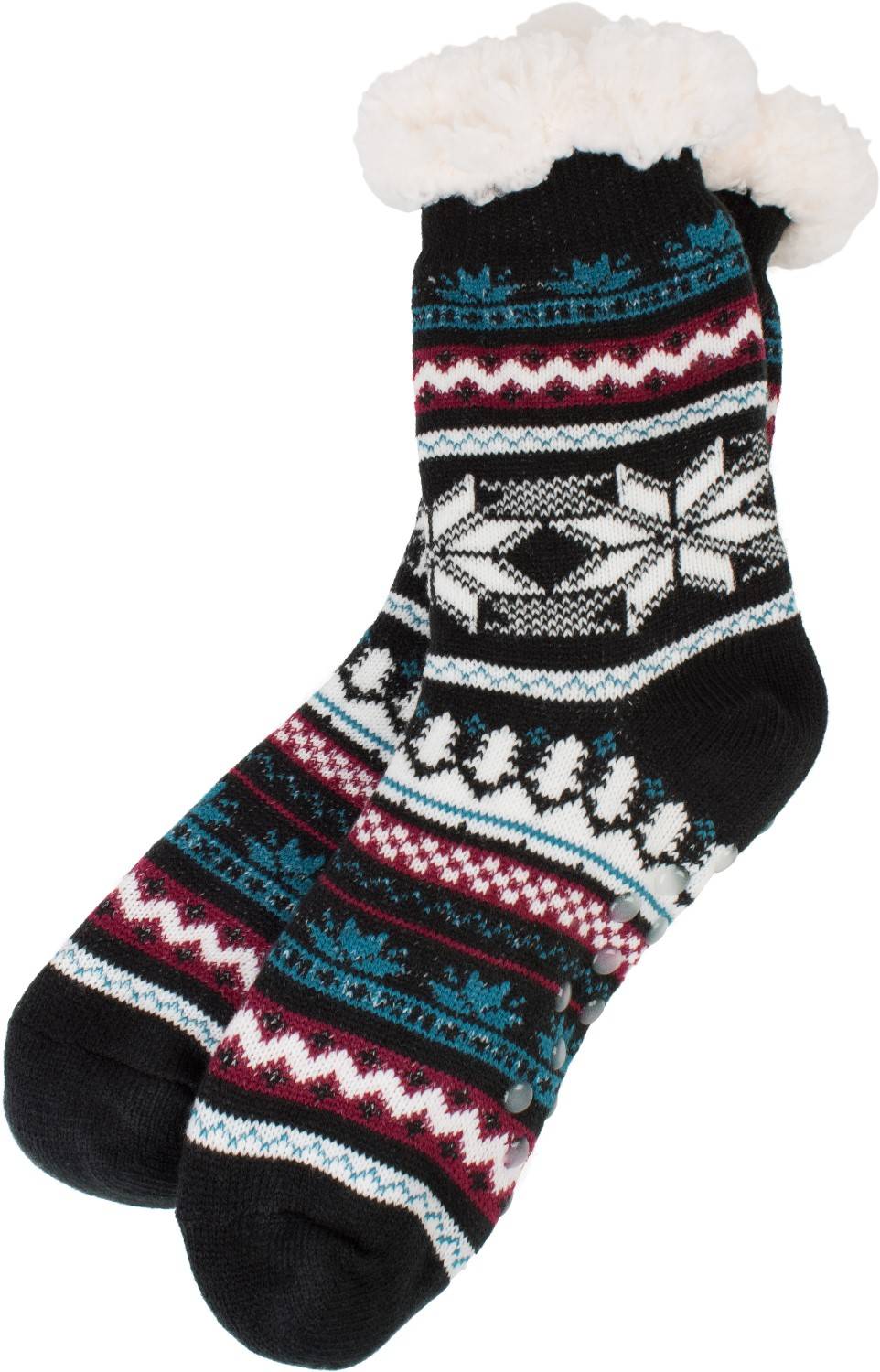 Stylebreaker ABS Kuschelsocken mit Norweger Muster Mix Neueste Mode