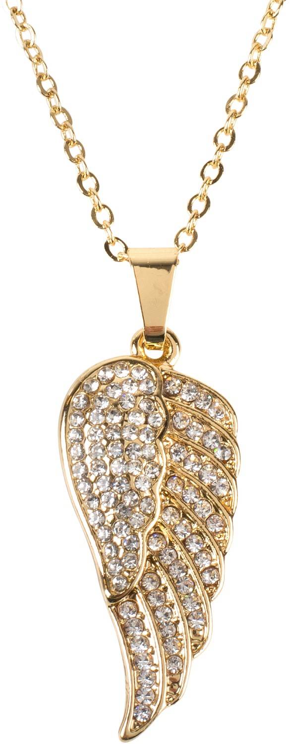 Stylebreaker Schmuck Set Halskette mit Flügel und Ohrringe Kostenlose Rückgabe