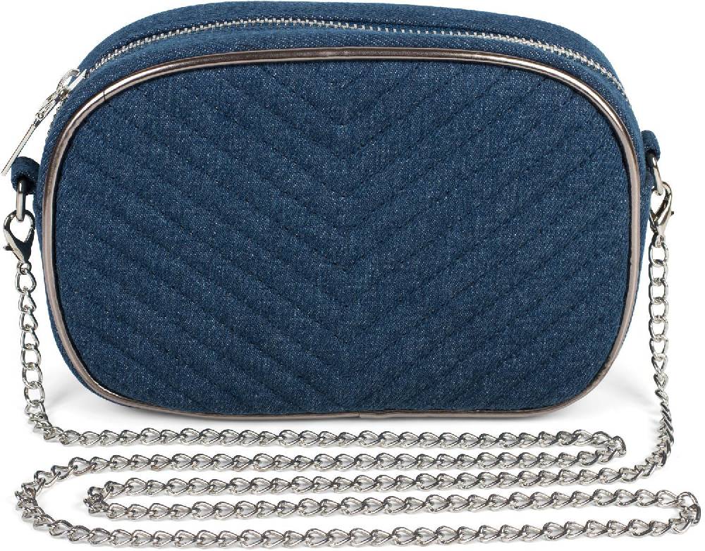 Stylebreaker Multi Bauchtasche Umhängetasche in Jeans Optik Neueste Stile