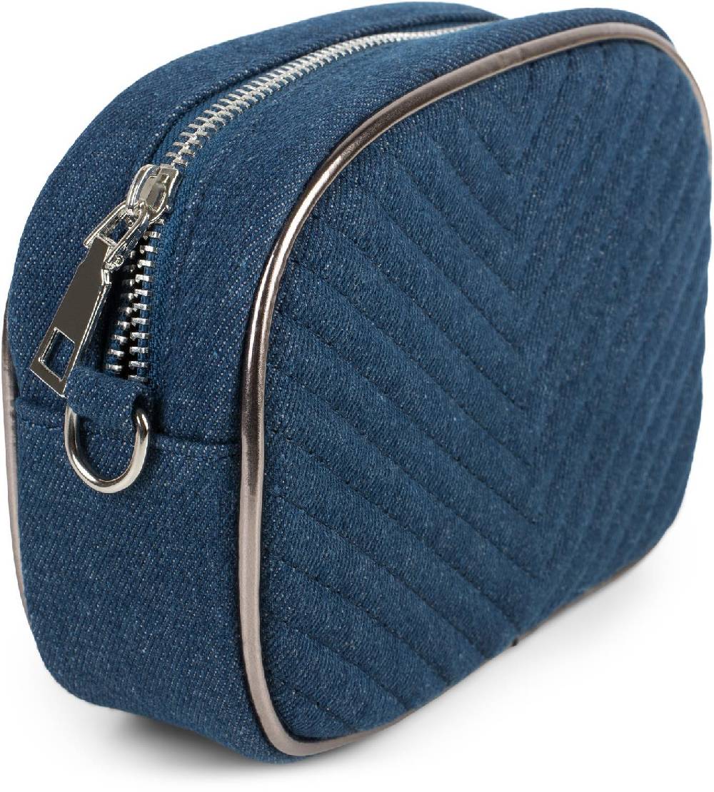 Stylebreaker Multi Bauchtasche Umhängetasche in Jeans Optik Neueste Stile
