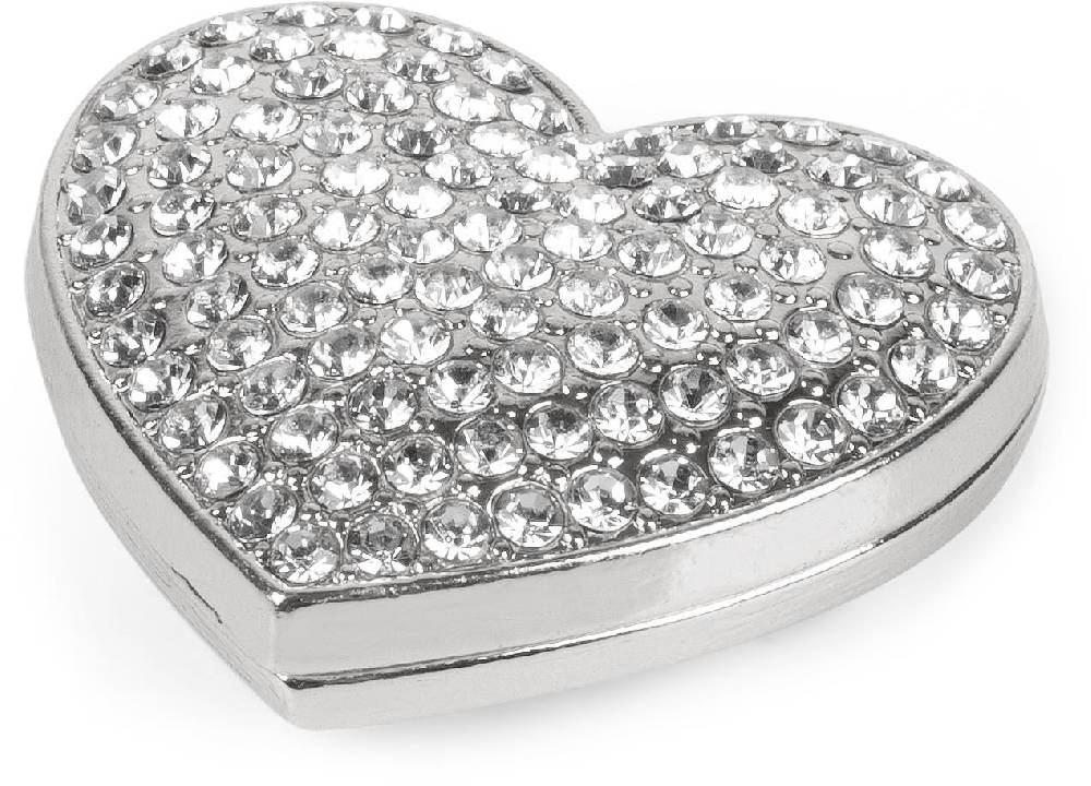 Stylebreaker Herz Magnet Brosche mit Strass Nur für heute