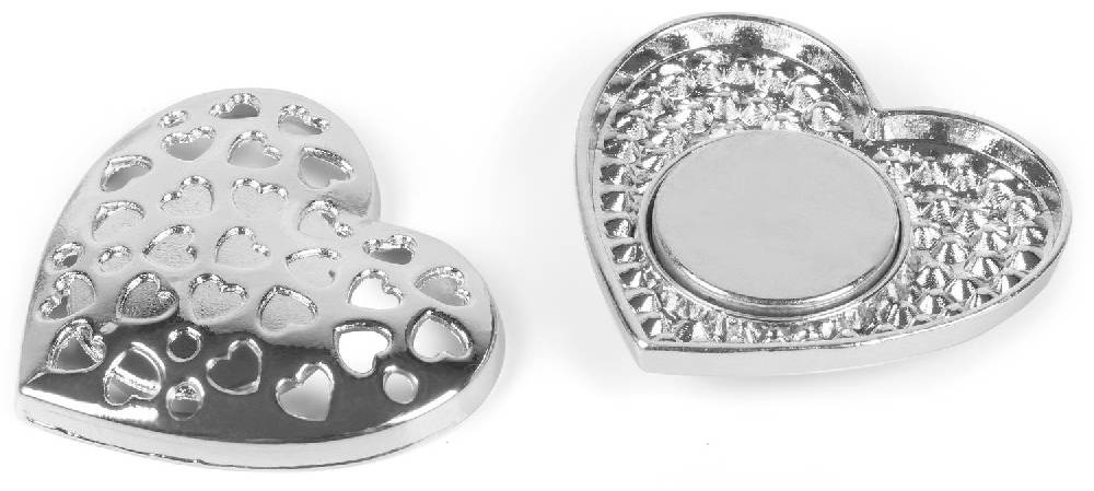 Stylebreaker Herz Magnet Brosche mit Strass Nur für heute