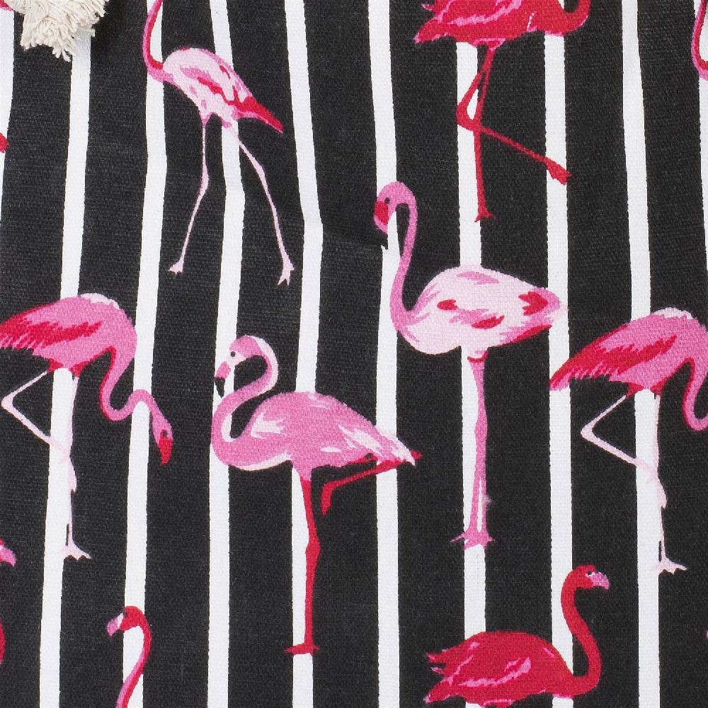 Stylebreaker Strandtasche mit Streifen und Flamingos Super Rabatt