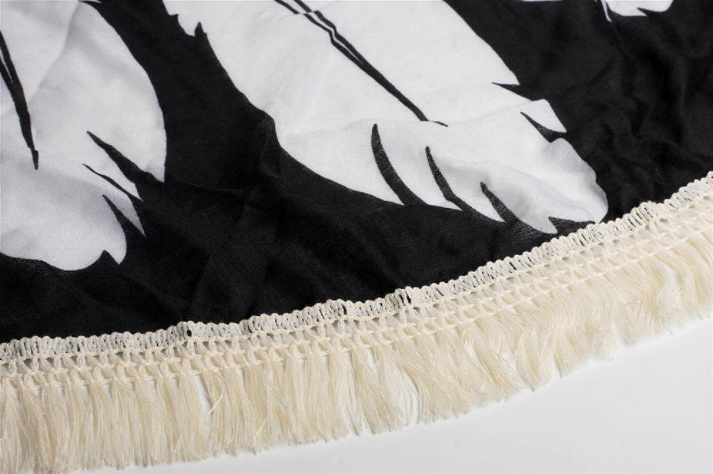 Stylebreaker Rundes Strandtuch mit Traumfänger Feder Print Riesige Rabatte