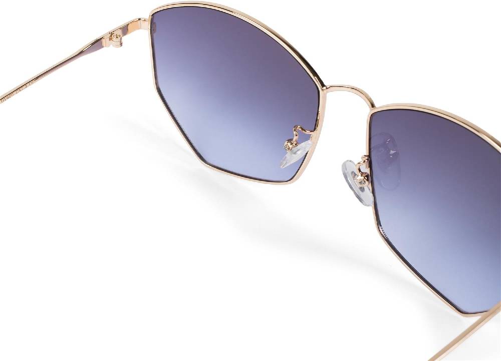 Stylebreaker Piloten Sonnenbrille mit fünfeckigen Gläsern zollfrei