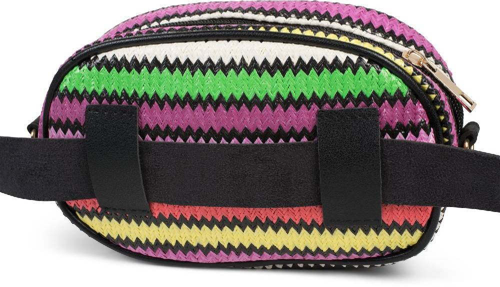 Stylebreaker Bauchtasche mit buntem Zick-Zack Muster, Gürteltasche Angebote