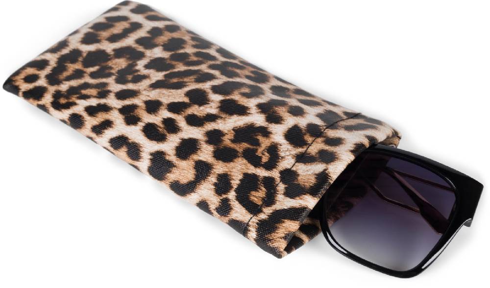 Stylebreaker Brillenetui mit Leoparden Muster und Putztuch Exklusivangebot