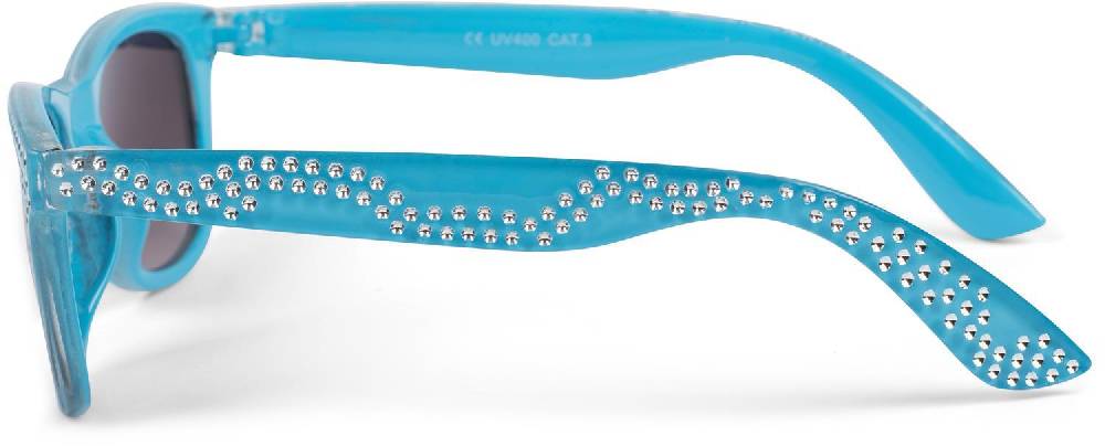 Stylebreaker Mädchen Nerd Sonnenbrille mit Strass Osterangebot