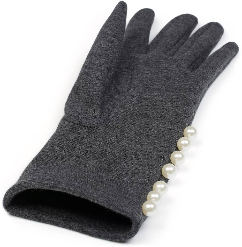 Stylebreaker Stoff Handschuhe mit Perlen Heißer Verkauf