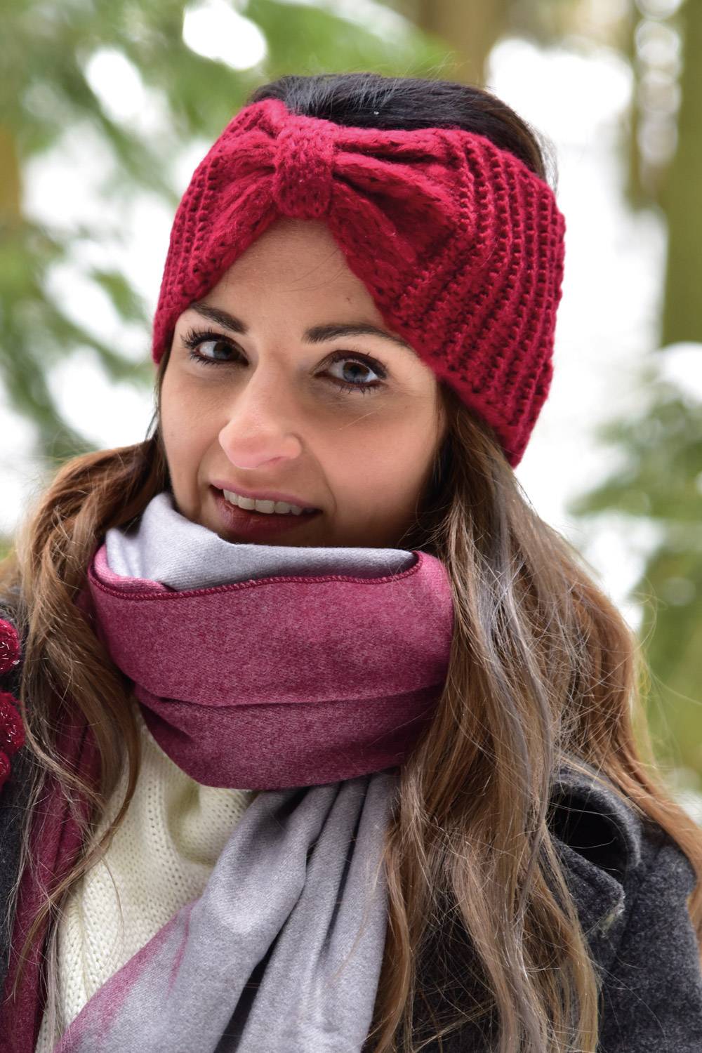 Stylebreaker Strick Stirnband mit Reiskorn Strickmuster Top Angebot