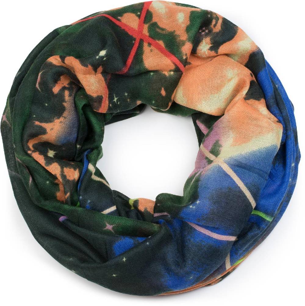 Stylebreaker Loop Schal mit Sternennebel Weltall Motiv Print Zeitlich begrenztes Angebot